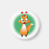 Niedlicher Cartoon Fox Tier Magnet (Vorne)