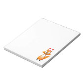 Niedlicher Cartoon Fox Tier Notizblock (Rotiert)