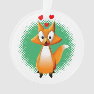 Niedlicher Cartoon Fox Tier Ornament