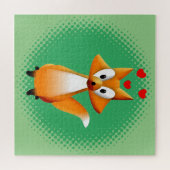Niedlicher Cartoon Fox Tier Puzzle (Horizontal)