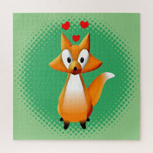 Niedlicher Cartoon Fox Tier Puzzle