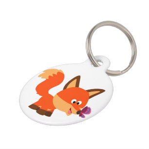 Niedlicher Cartoon-Fox- und Tiermarke