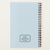 Niedlicher Cartoon Französischer Bulldog zurück in Notizblock (Rückseite)