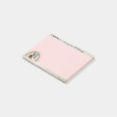 Niedlicher Cartoon Französischer Bulldog zurück zu Post-it Klebezettel (angewinkelt)