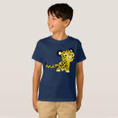 Niedlicher Cartoon-freundlicher Leopard-KinderT - T-Shirt (Vorne ganz)