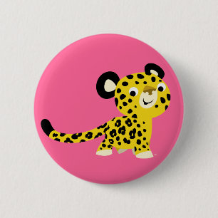 Niedlicher Cartoon-freundliches Button