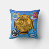 Niedlicher Cartoon FriendFischkissen  Kissen (Rückseite)