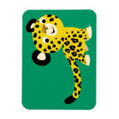 Niedlicher Cartoon Friendly Leopard Flexible Magne Magnet (Vertikal)