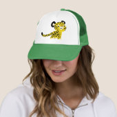 Niedlicher Cartoon Friendly Leopard Hat Truckerkappe (Beispiel)