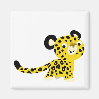 Niedlicher Cartoon Friendly Leopard Magnet