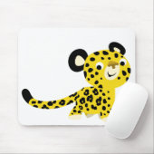 Niedlicher Cartoon Friendly Leopard Mousepad (Mit Mouse)