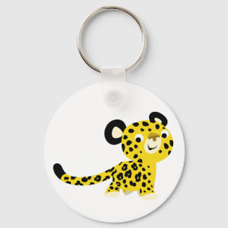 Niedlicher Cartoon Friendly Leopard Schlüsselanhän Schlüsselanhänger