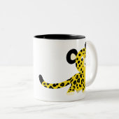 Niedlicher Cartoon Friendly Leopard Tasse (VorderseiteRechts)