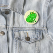 Niedlicher Cartoon-Frosch Button (Beispiel)