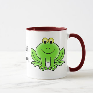 Niedlicher Cartoon-Frosch-hopfenreicher Tasse