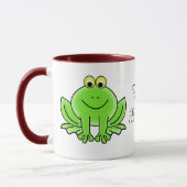 Niedlicher Cartoon-Frosch-hopfenreicher Tasse (Links)