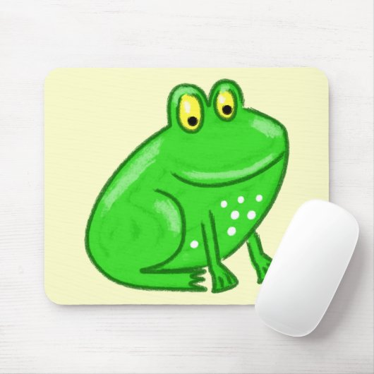 Niedlicher Cartoon-Frosch Mousepad (Mit Mouse)