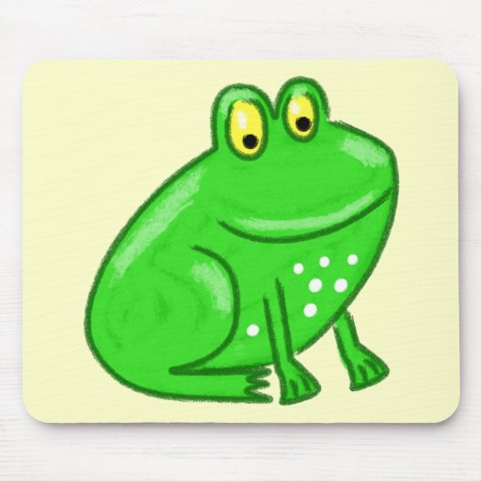 Niedlicher Cartoon-Frosch Mousepad (Vorne)