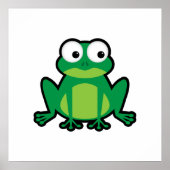 Niedlicher Cartoon Frosch Poster (Vorne)