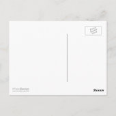 Niedlicher Cartoon Fuchs auf blauem Hintergrund Sp Postkarte (Rückseite)