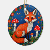 Niedlicher Cartoon-Fuchs Keramik Ornament (Links)