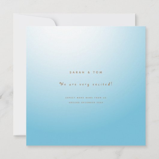 Niedlicher Cartoon Funny Stork Scooter Junge Schwa Ankündigung (Rückseite)