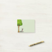 Niedlicher Cartoon für Apfelbaum Donkey-Hinweise Post-it Klebezettel (Auf Schreibtisch)