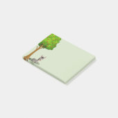 Niedlicher Cartoon für Apfelbaum Donkey-Hinweise Post-it Klebezettel (angewinkelt)
