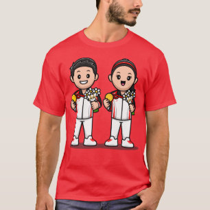 Niedlicher Cartoon für Junge und Mädchen T-Shirt
