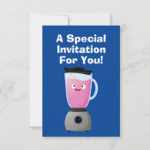 Niedlicher Cartoon für  Kochmischer Einladung (Rückseite)