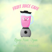 Niedlicher Cartoon für Kochmischer Fensteraufkleber (Blatt 3)