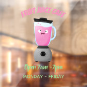 Niedlicher Cartoon für Kochmischer Fensteraufkleber (Blatt 2)