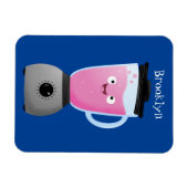 Niedlicher Cartoon für  Kochmischer Magnet (Horizontal)