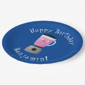 Niedlicher Cartoon für Kochmischer Pappteller (Schrägansicht)