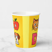 Niedlicher Cartoon für Kunststoffpapierbecher Pappbecher (Links)