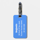 Niedlicher Cartoon für lustige Kakatovögel Gepäckanhänger (Rückseite vertikal)