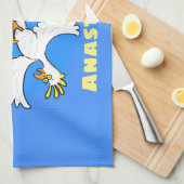 Niedlicher Cartoon für lustige Kakatovögel Geschirrtuch (Viertel Falte)