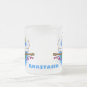 Niedlicher Cartoon für lustige Kakatovögel Mattglastasse (Mittel)