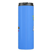 Niedlicher Cartoon für lustige Kakatovögel Thermosbecher (Rückseite)