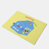 Niedlicher Cartoon Fußmatte (Schrägansicht)