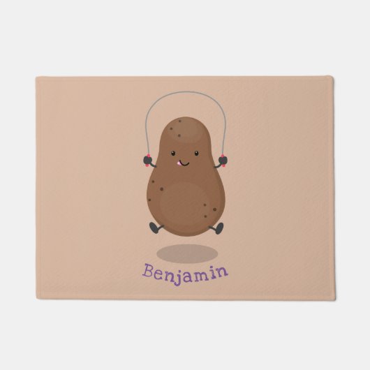 Niedlicher Cartoon Fußmatte (Vorderseite)