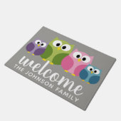 Niedlicher Cartoon Fußmatte (Schrägansicht)