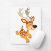 Niedlicher Cartoon Gamboli Fallow Deer Mousepad (Mit Mouse)