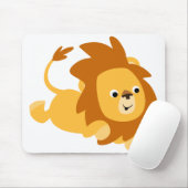 Niedlicher Cartoon Gamboling Lion Mousepad (Mit Mouse)
