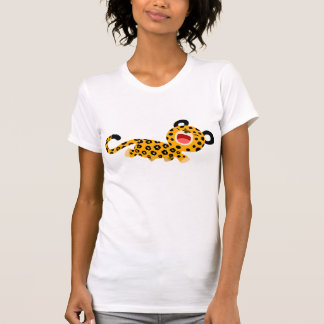 Niedlicher Cartoon gegenüber Leopard Frauen T - Sh T-Shirt