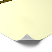 Niedlicher Cartoon. Gelb. Poster (Ecke)