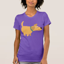 Niedlicher Cartoon Gelbe Labrador T - Shirt