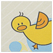 Niedlicher Cartoon Gelbente Muster Stoff (Nahaufnahme)