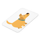 Niedlicher Cartoon Gelbes Labrador Flexible Magnet (Linke Seite)