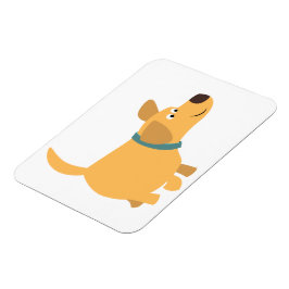 Niedlicher Cartoon Gelbes Labrador Flexible Magnet